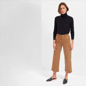 Everlane The Cashmere Turtleneck Sweater in black, size small